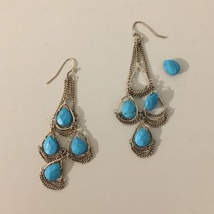 Kendra Scott Turquoise Tiered Earrings